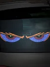 2Pcs LED Car Evil Eyes Warning Lamp USB Car Decoration Devil Eye Light for Truck