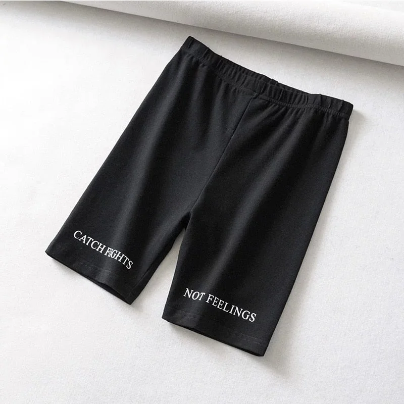 High Waist 2019  Fashionshorts women sexy biker shorts fitness korean casual sexy short cotton black Athleisure Cycling Shorts