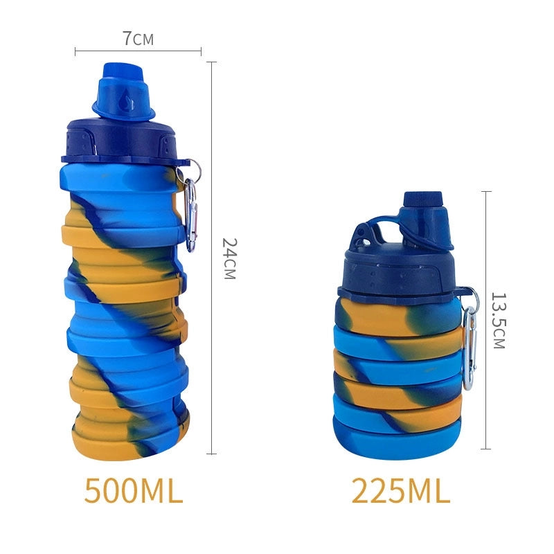 Fashion Camouflage Silica Gel Water Bottles