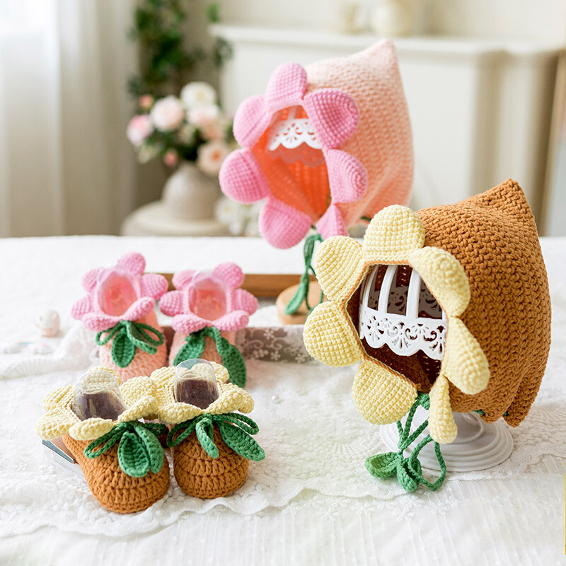 Blossom DIY Knit Set - Handmade Fairy Shoes & Hat Kit