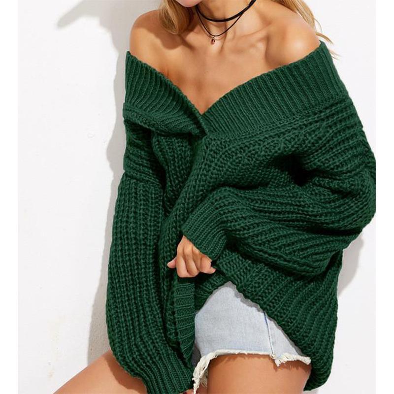 Stylish Off Shoulder Oversize Sweater