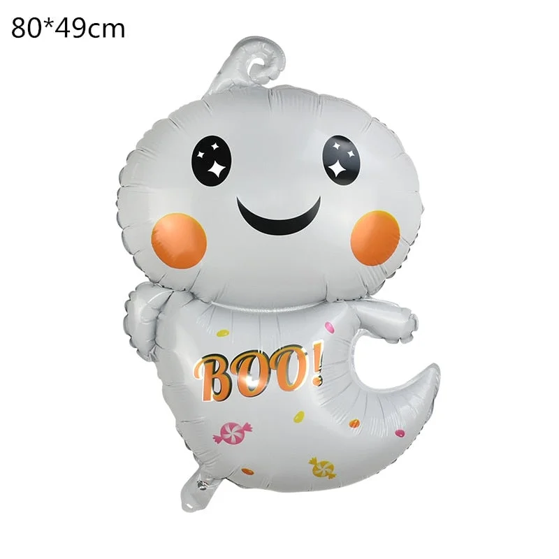 Halloween Pumpkin Ghost Balloons Halloween Decorations Spider Foil Balloons Inflatable Toys Bat Globos Halloween Party Supplies