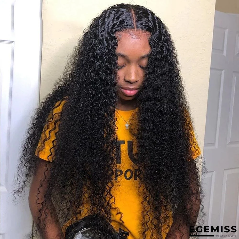Black Medium Split Small Curly Wig Head Cover | EGEMISS