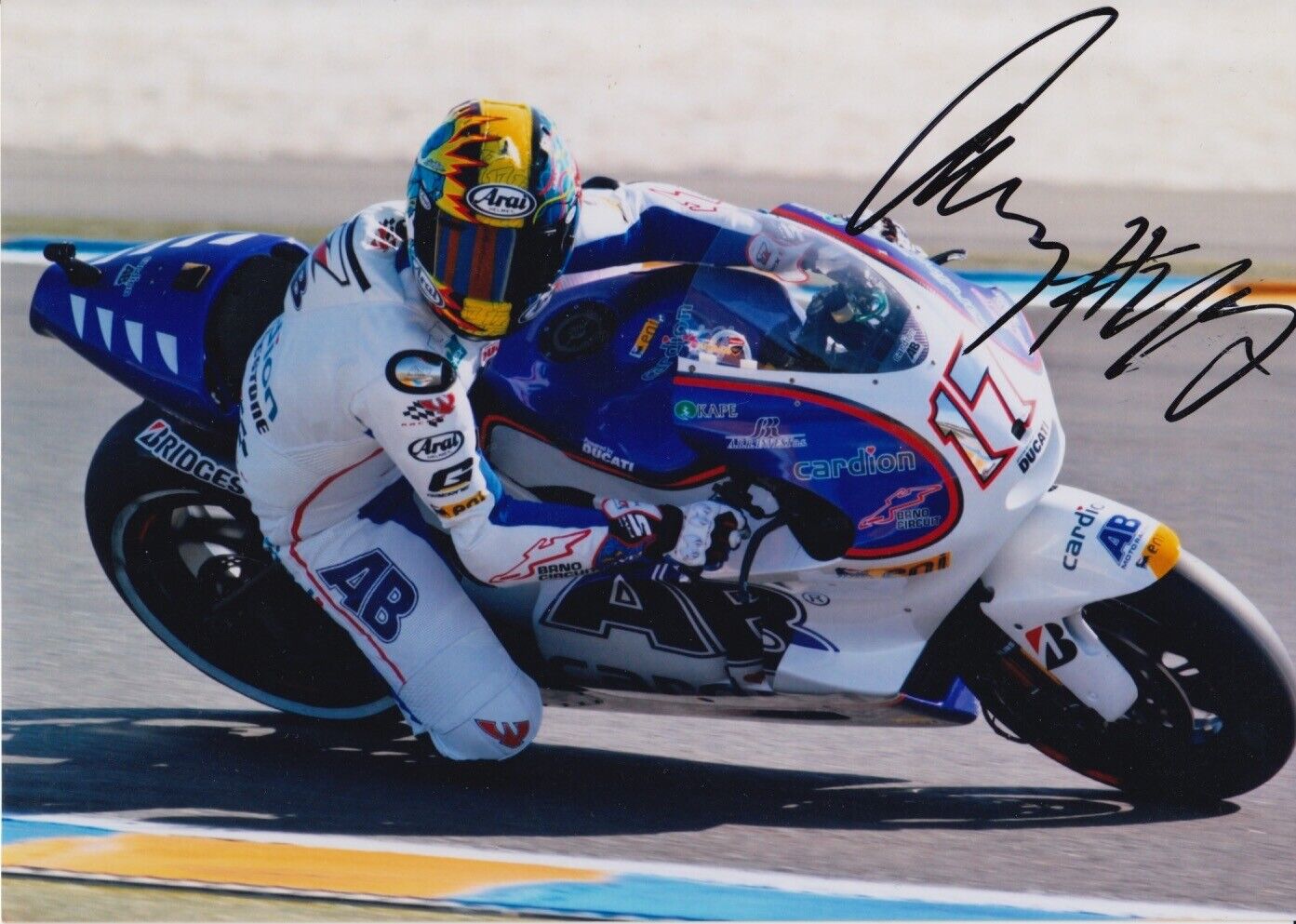 Karel Abraham Hand Signed 7x5 Photo Poster painting - MotoGP Autograph 1.