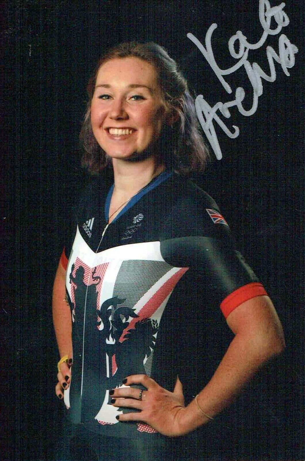 Katie ARCHIBALD Autograph Signed Photo Poster painting 4 AFTAL COA GB Scottish Track Cyclist