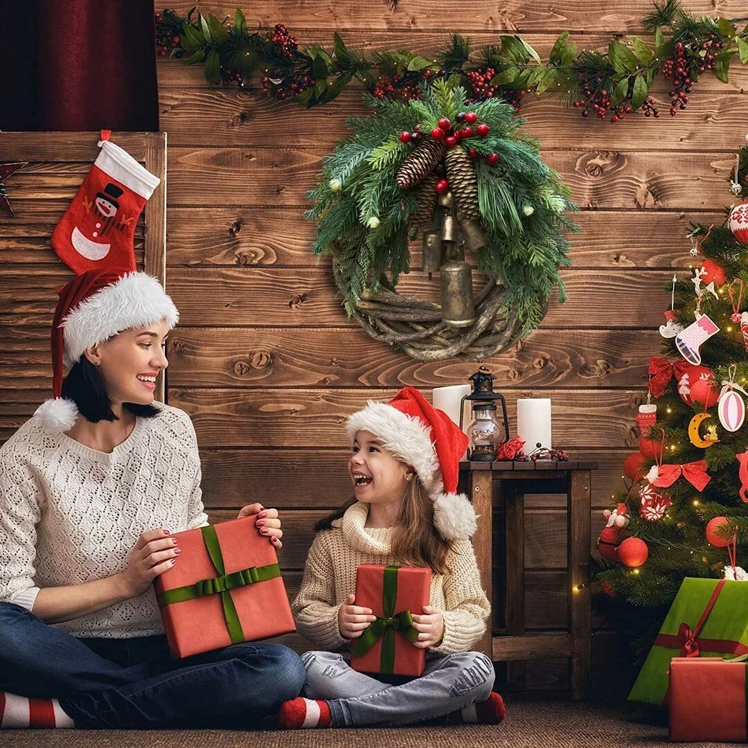 Farmhouse Christmas Wreath, Boho Wreath, Holiday Wreath