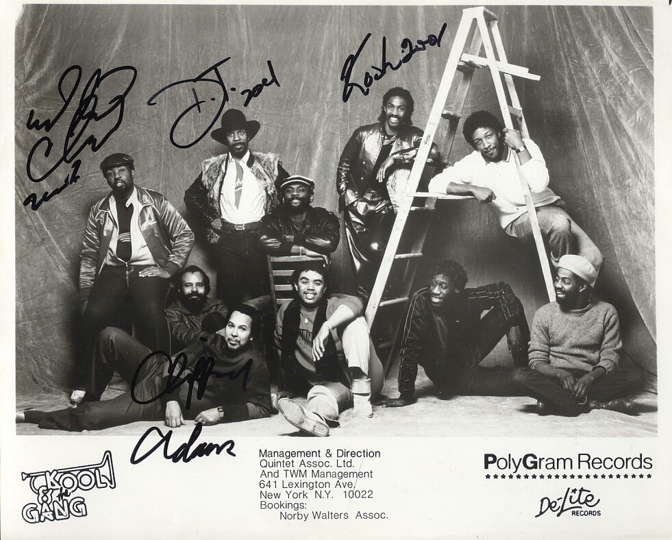 Kool & The Gang genuine autograph 8x10