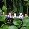 Fishing Cat Ornament Mini Cat Figurine Home Car Interior Decoration (7Pcs)