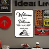 6pcs - Bathroom Rules - Vintage Metal Signs(8*12Inch) 