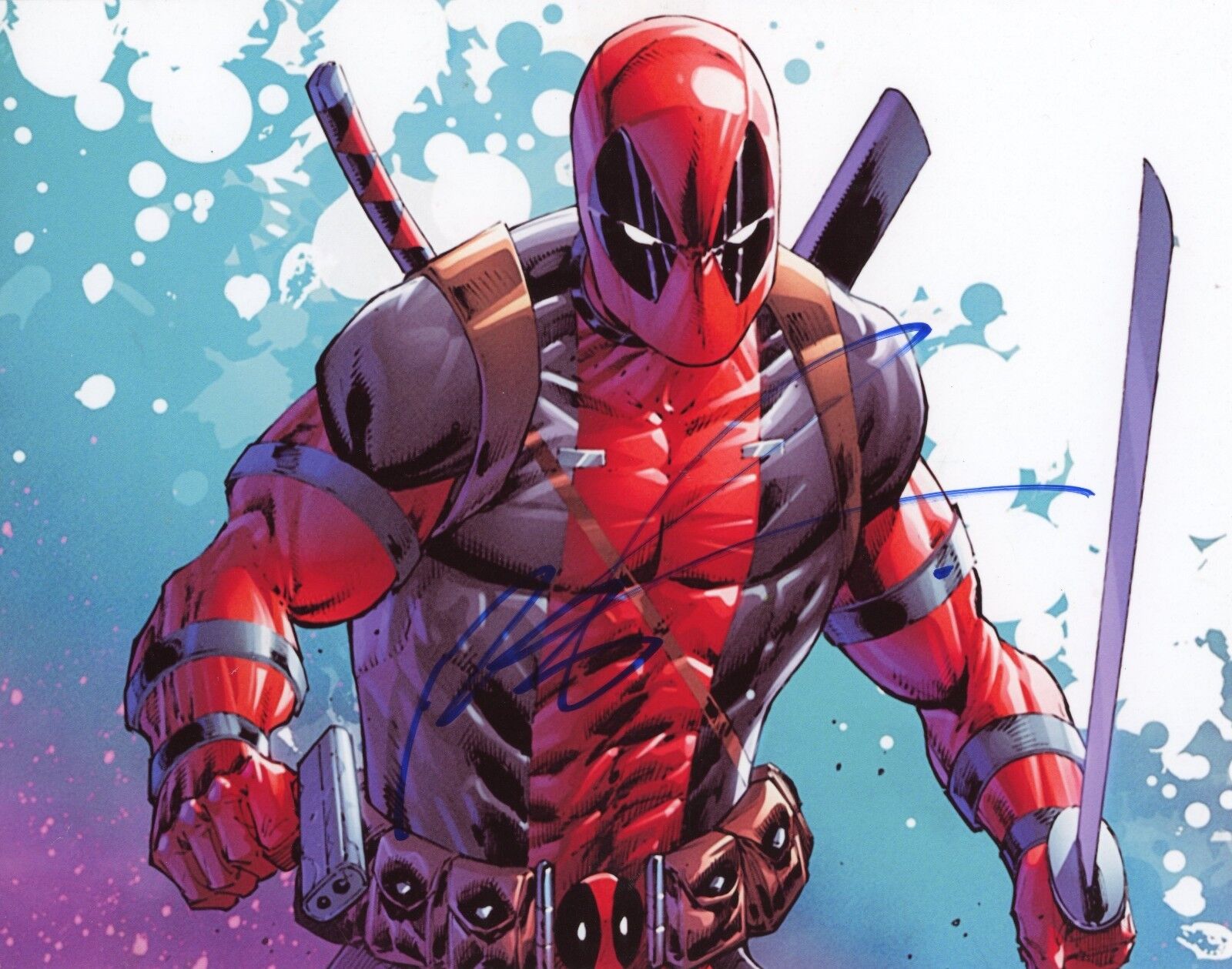 ~~ ROB LIEFELD Authentic Hand-Signed Deadpool