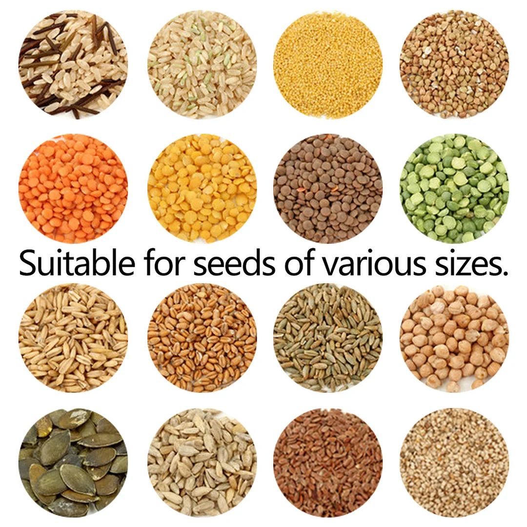 Seed Dispenser, Seed Spreaders Garden Seeder Sower with Adjustable Hole