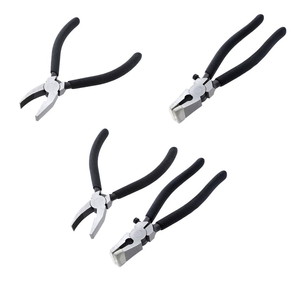 

High Carbon Steel Clamp Clip Flat Nose Pliers for Glass Trimming Hand Tool, A+b, 501 Original