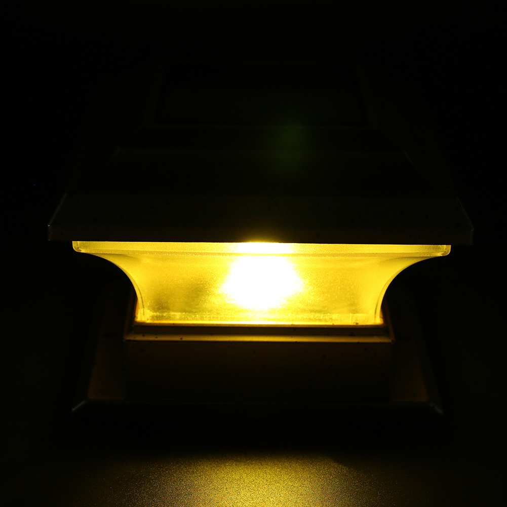 

Solar Powered LED Waterproof Pillar Fence Yellow-Outdoor Solar Light, 501 Original