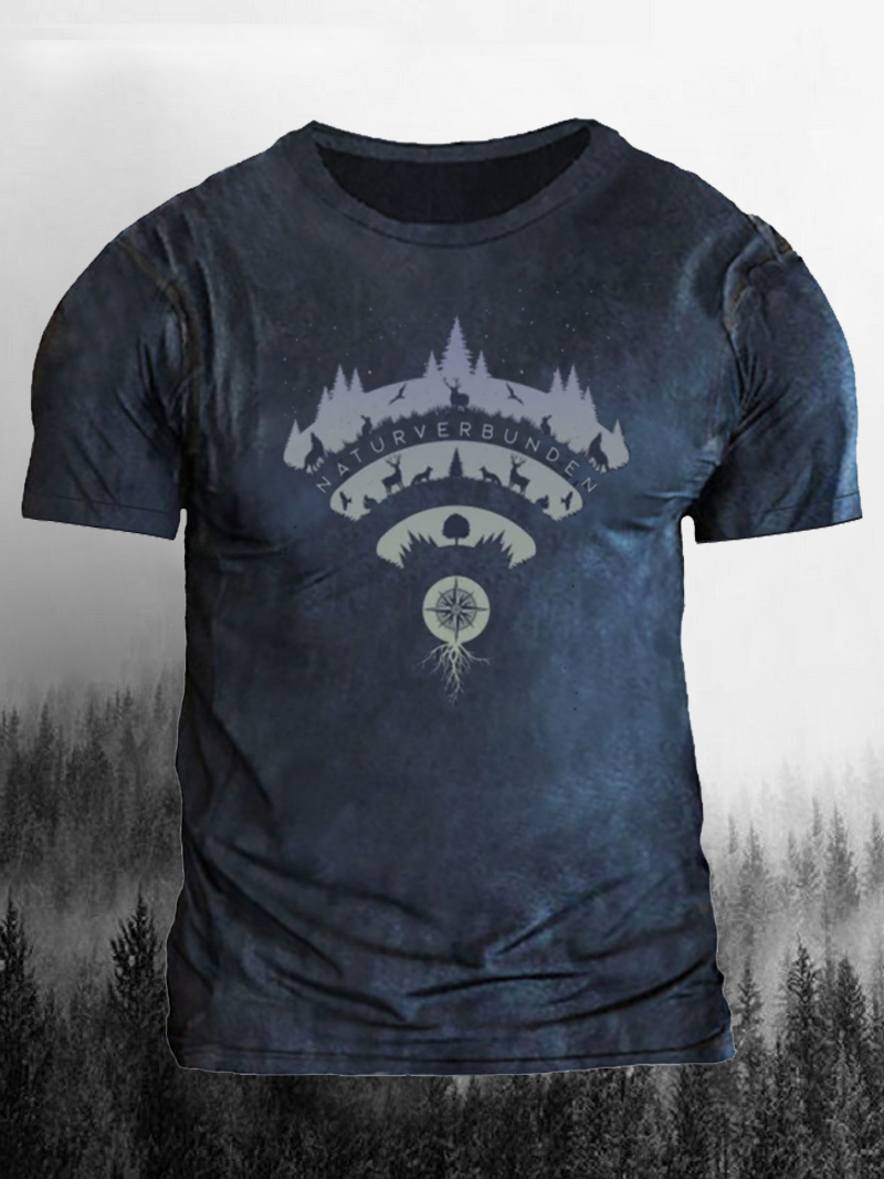 Animals Wifi Printed Men's T-Shirt