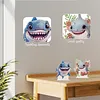 2pcs DIY Cute Smiling Sharks Diamond Painting Ornaments