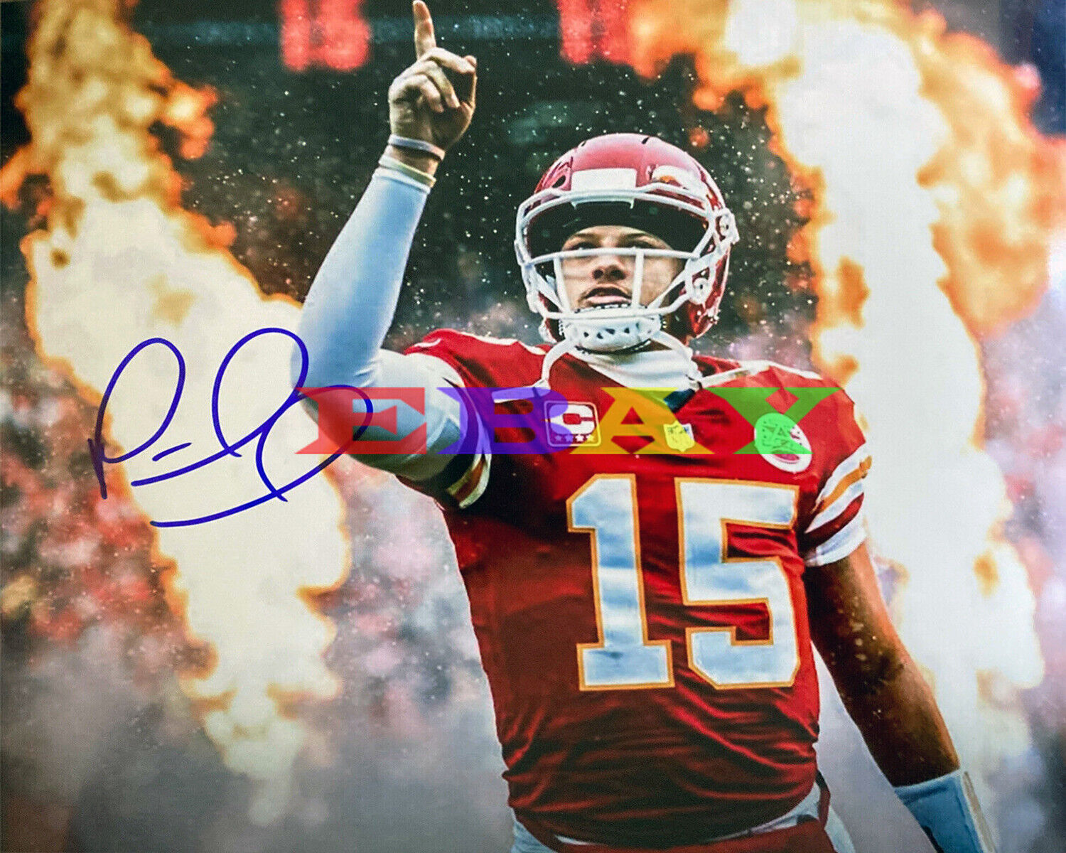 PATRICK MAHOMES KANSAS CITY CHIEFS Signed 8x10 Autographed Photo Poster painting Reprint