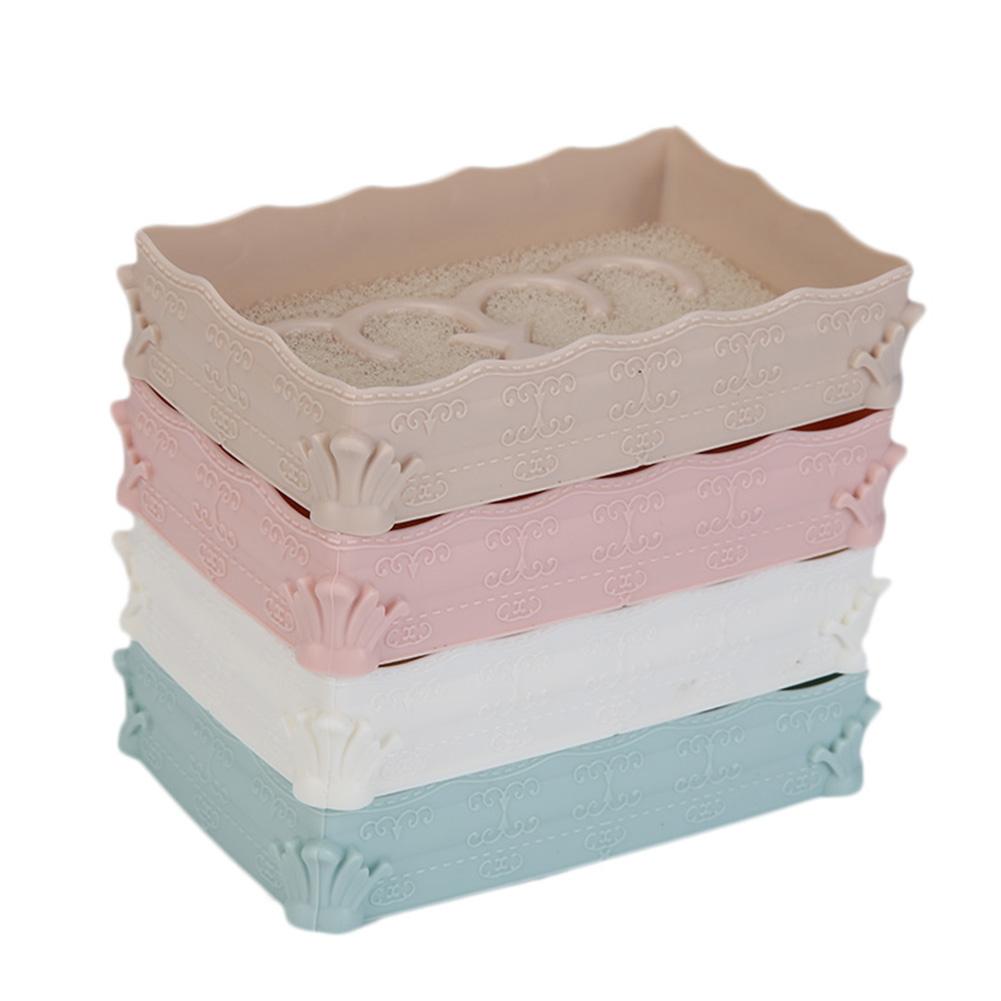 

Bathroom Draining Soap Box Plastic Drainage Soap Dish Storage Box Holder, Pink, 501 Original