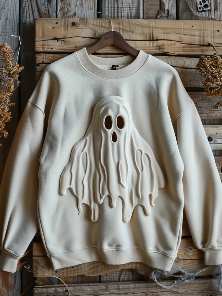 3D Ghost Print Sweatshirt