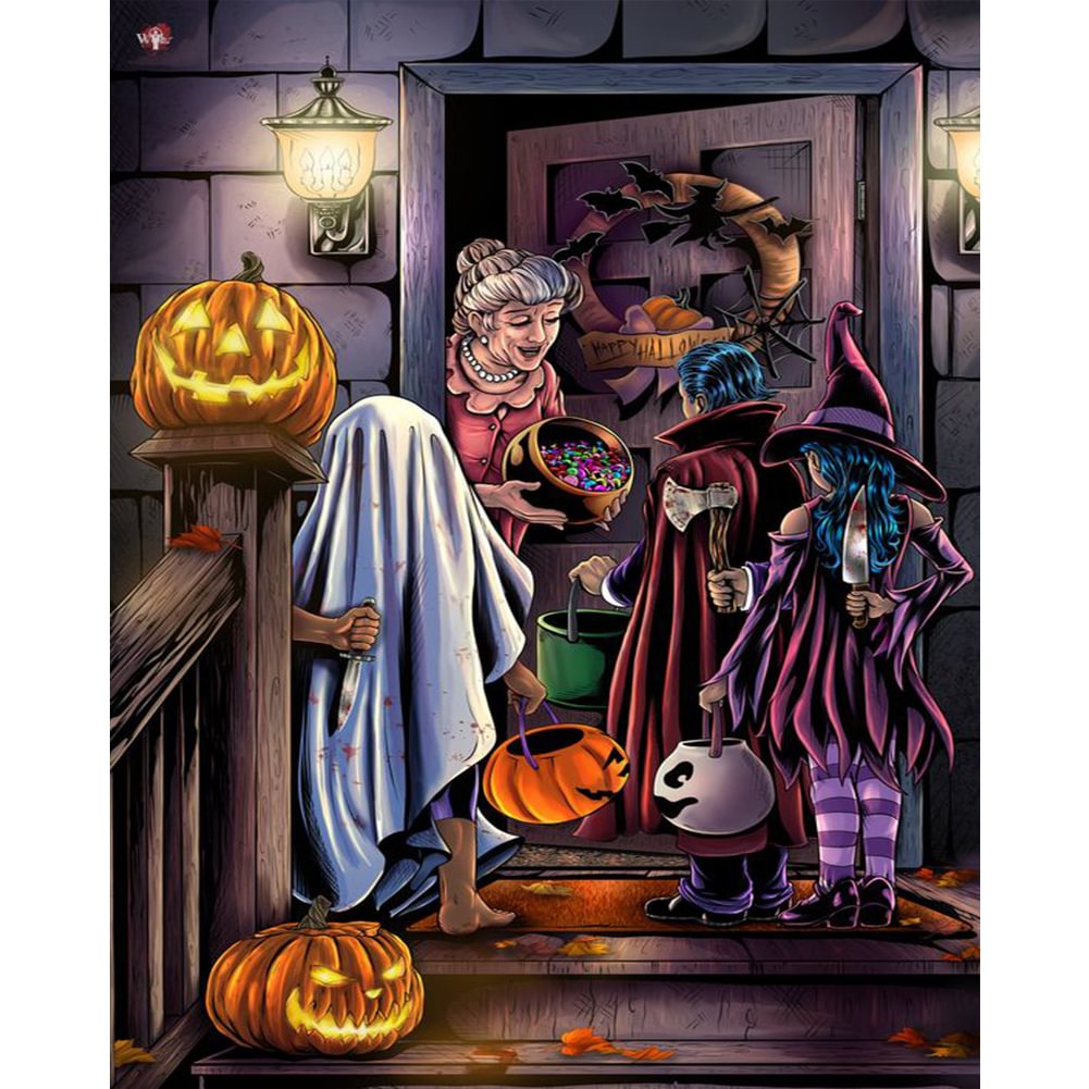 DIY Painting By Numbers Kit -Halloween (40*50cm)