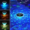 Solar-Powered Outdoor Water Float Light 5-Mode Fish Projection Lamp Pond Decorative Floating Lights Color Changing Hollowed-Out Pool Lights for Lake Garden Patio Over
