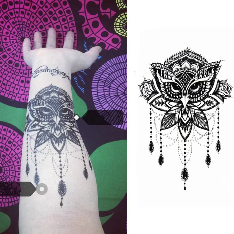 1pcs Watercolor Flower Temporary Body Tattoo so Beautiful can be used for Shoulder,thigh, or Back Body decor