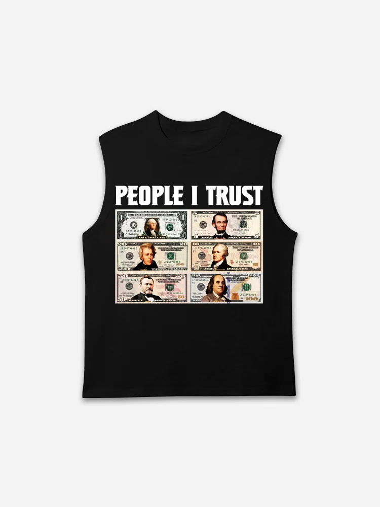 People I Trust Print Tank Top