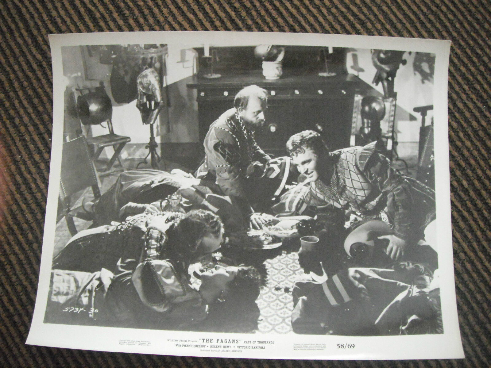 The Pagans B&W Artist 8x10 Promo Photo Poster painting Original Lobby 1953 #4