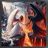 Angels Demons-11CT Stamped Cross Stitch 40*40cm tapestrymarket