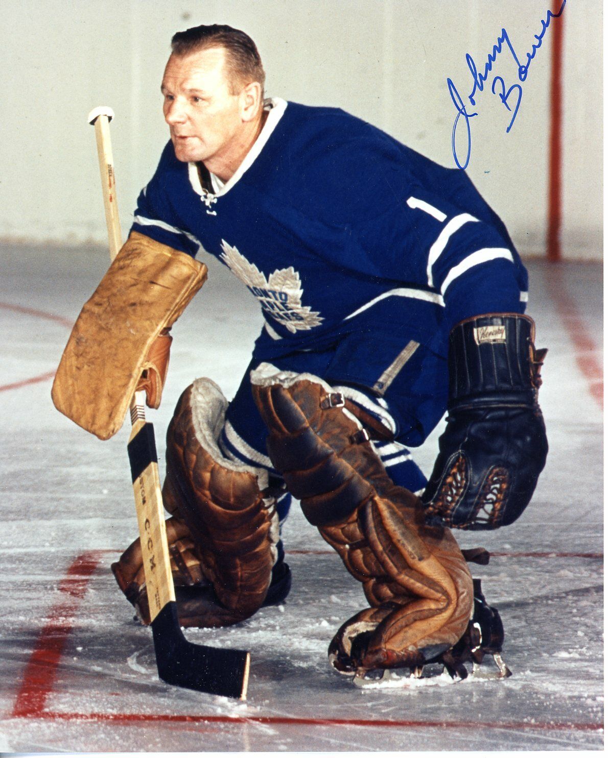 Johnny Bower Autographed 8x10 Toronto Maple Leafs # S338