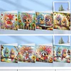 8Pcs humorvolle Vogel - 5d DIY Handwerk Grußkarte