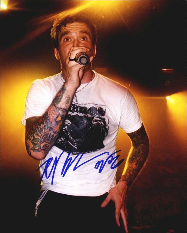 Jordan Pundik New Found Glory Authentic signed 8x10 Photo Poster painting |CERT Autograph 326-g