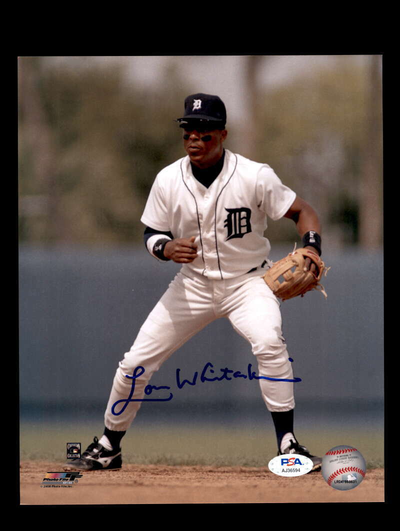 Lou Whitaker PSA DNA Coa Signed 8x10 Photo Poster painting Tigers Autograph