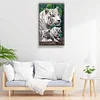 Bead Embroidery - Full Printed 9CT Tigers(35x58 CM)