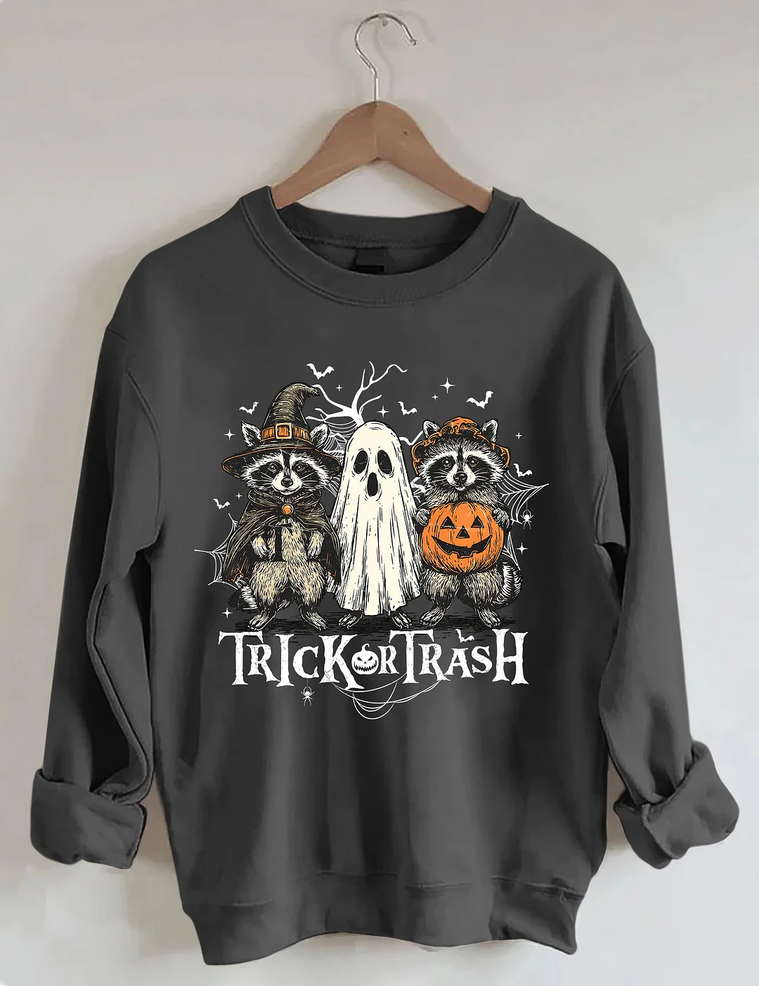 Boo Ghost Racoon Feral Sweatshirt