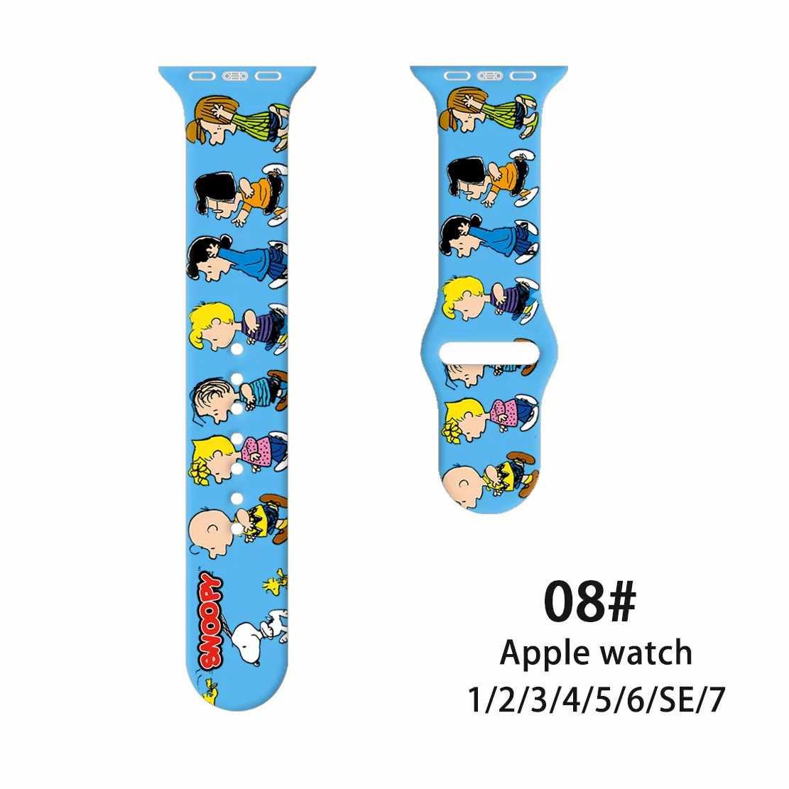 Snoopy Silicone Strap Apple iWatch Band 44mm 40mm 45mm 41mm 49mm 42mm 38mm  A Cute Shop - Inspired by You For The Cute Soul 