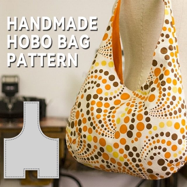Handmade hobo bag Pattern Template—With Tutorial