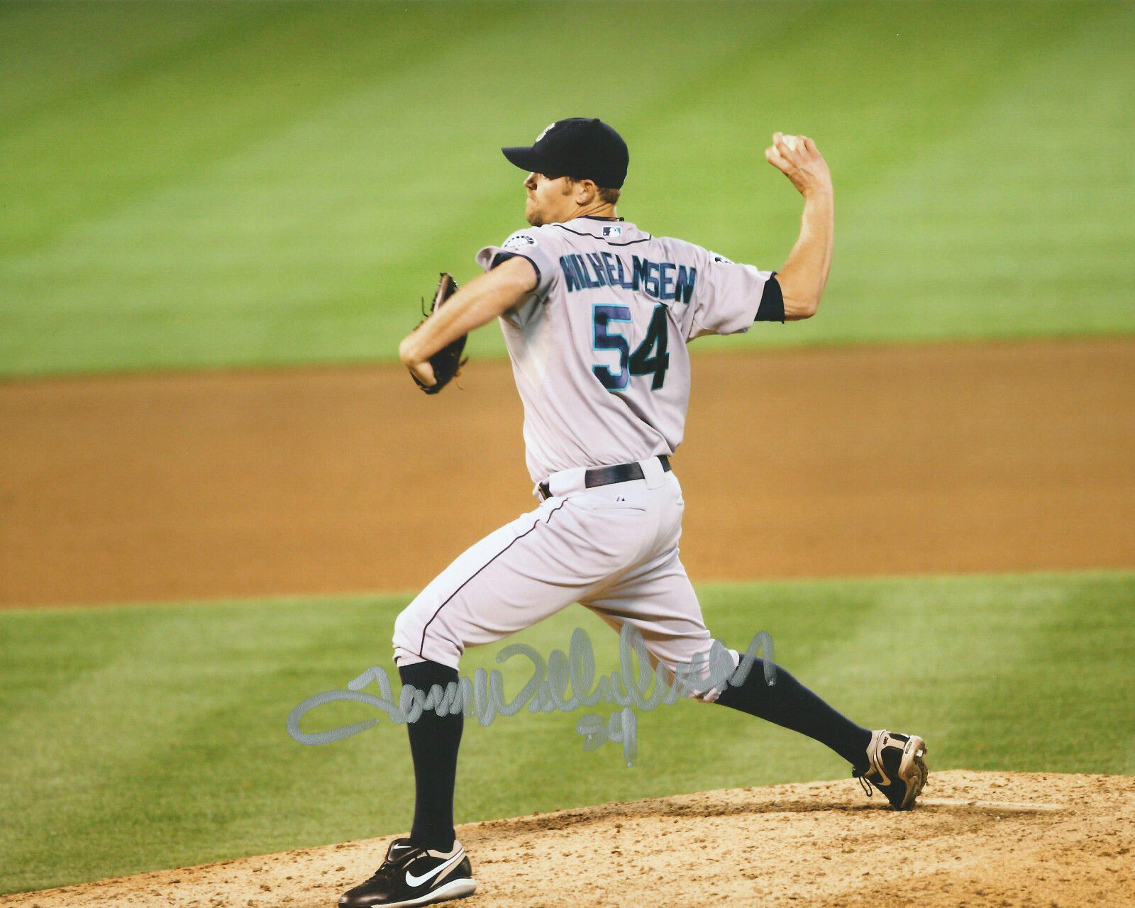 **GFA Seattle Mariners *TOM WILHELMSEN* Signed 8x10 Photo Poster painting T3 COA**