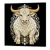 DIY Pearl Painting Cow for Home Wall Decor with Frame(30x30cm)