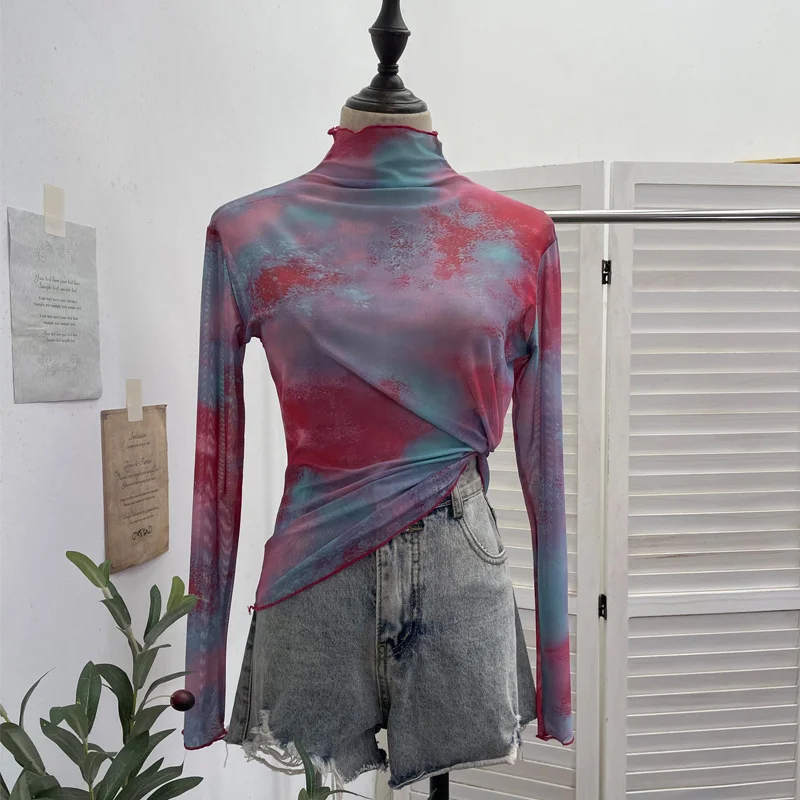 Nigikala Nigikala Shooting Retro Irregularly Hollow Knitted Jersey Dress Girl With Hottie Word Shoulder Collar Blouse 8101