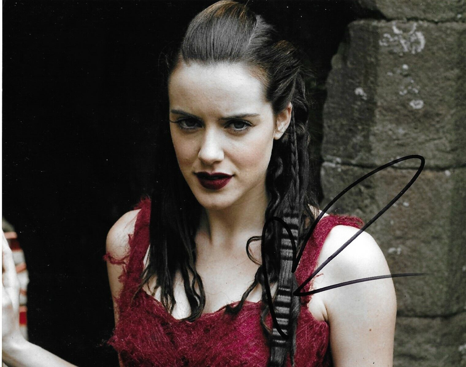 Michelle Ryan Signed Merlin 10x8 Photo Poster painting AFTAL