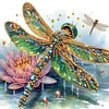 DIY Partial Special Shaped Drill Diamond Painting-Dragonfly