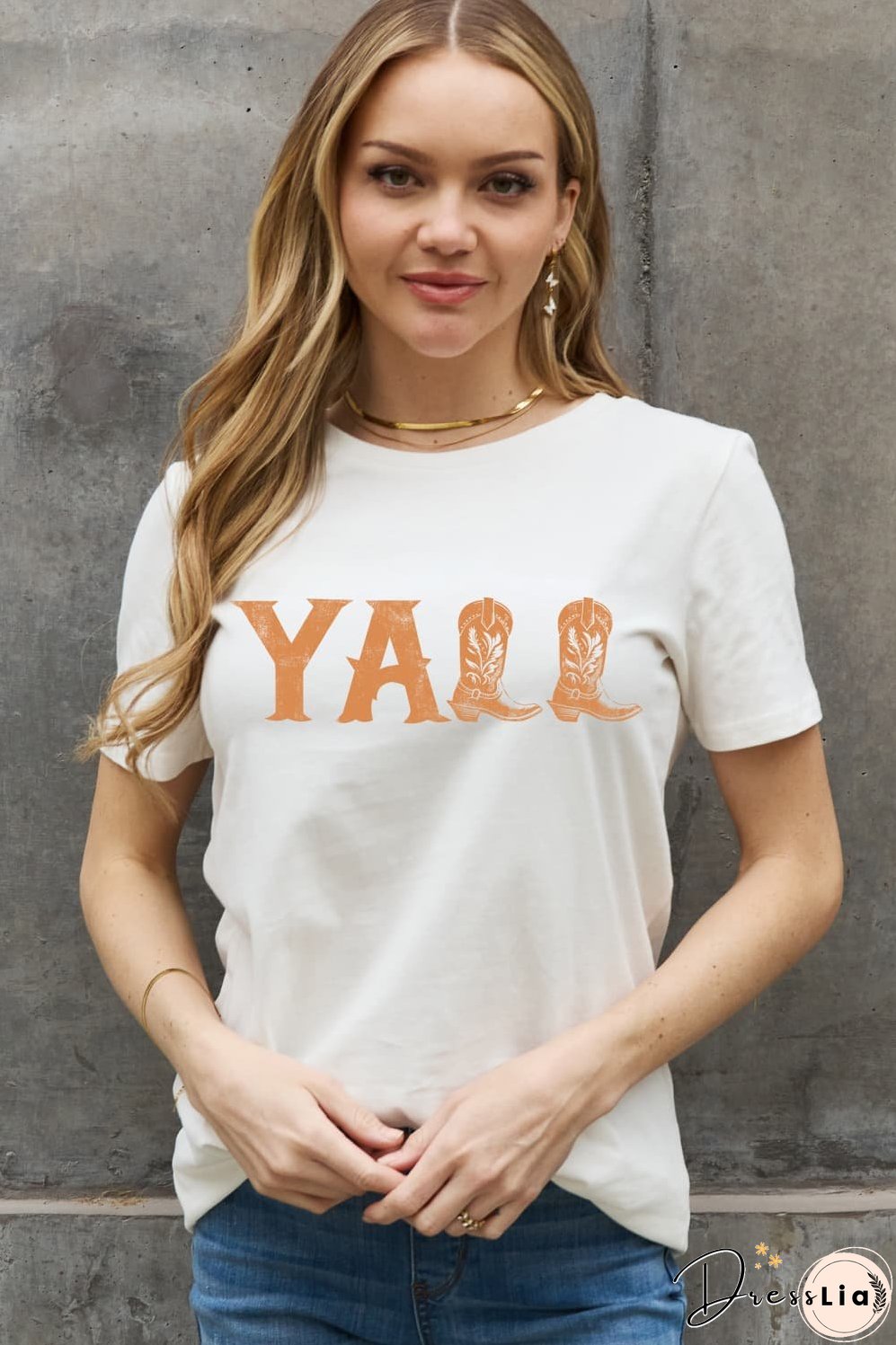 Simply Love Simply Love Full Size YALL Graphic Cotton Tee