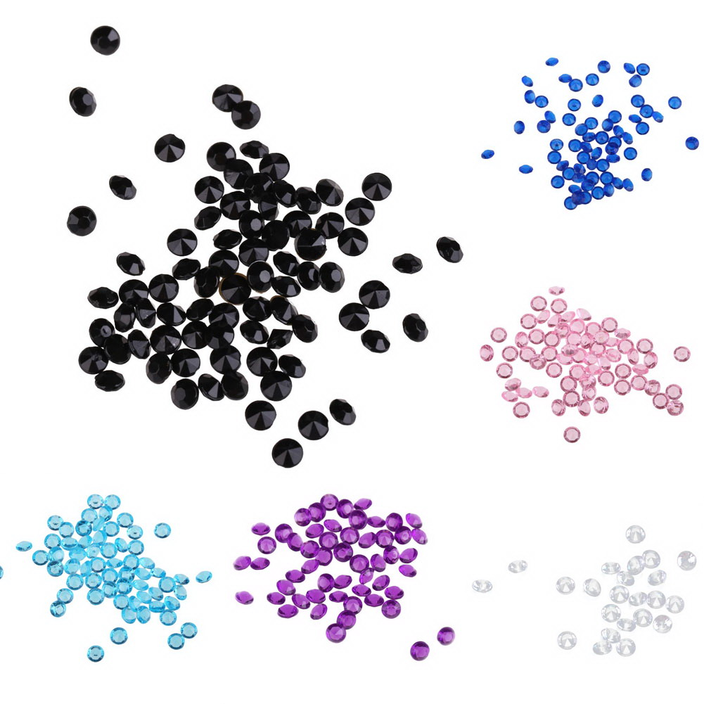 

5000 Crystals Diamond Wedding Decoration Party Supplies 3mm, Clear, 501 Original