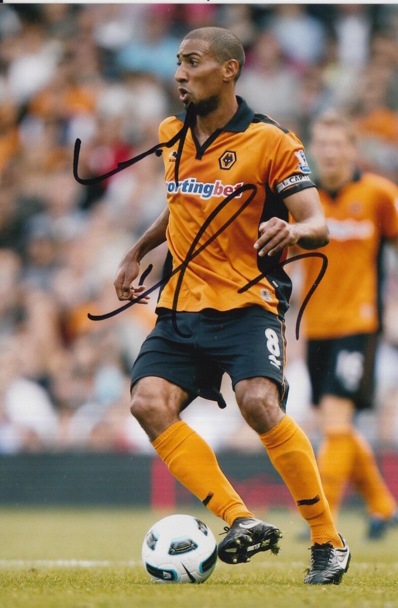 WOLVES HAND SIGNED KARL HENRY 6X4 Photo Poster painting 1.