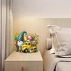 (US Only)2D Flat Print Easter Truck DIY Table Top Diamond Painting Ornament Kits