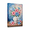 (20x30cm)DIY Flower Vase Framed Handmade Pearl Painting Art Craft Kit Living Home Decor