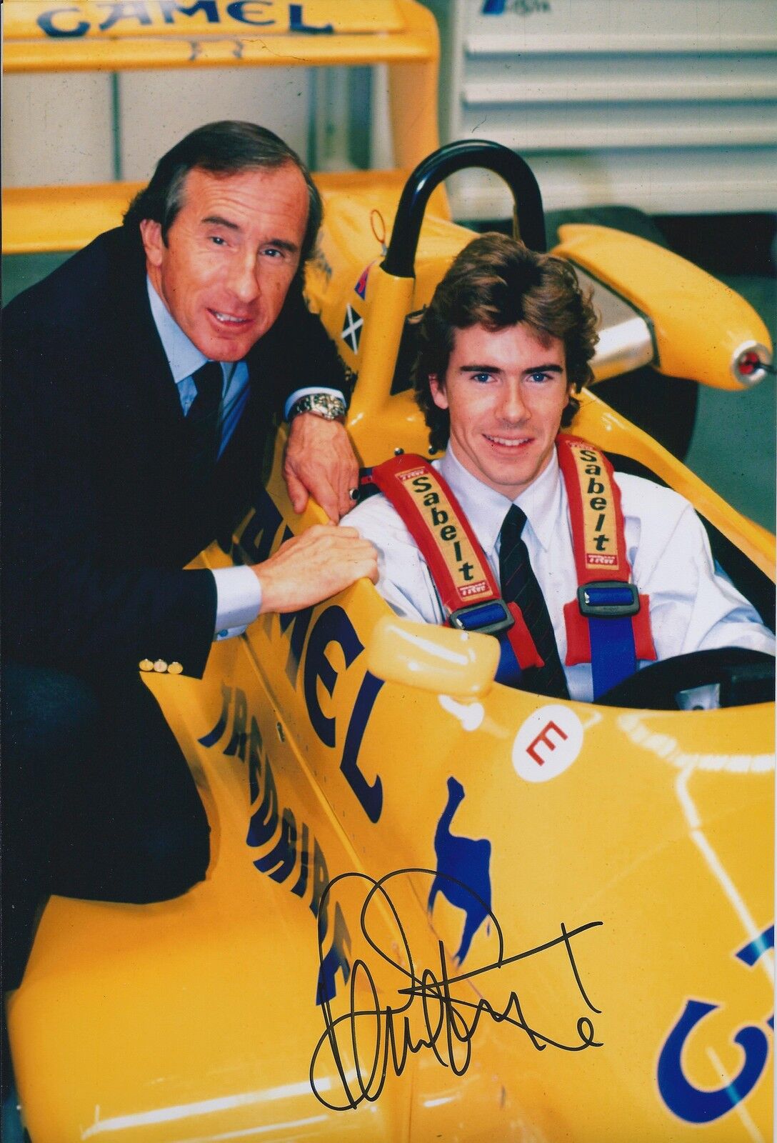 Paul STEWART SIGNED Autograph RACING Driver Photo Poster painting with Jackie AFTAL COA