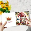 6Pcs DIY Christmas Goblin Diamond Painting Greeting Cards