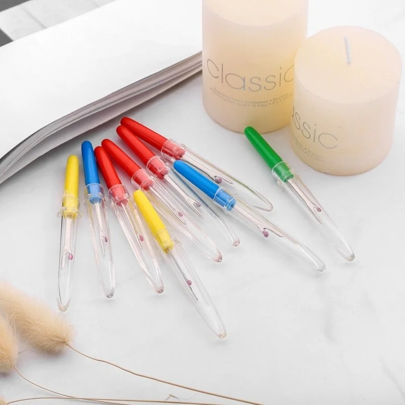 2/4Pcs Plastic Handle Craft Thread Cutter Seam Ripper Stitch Unpicker Sewing Tool Knitting Cross-Stitch Sewing Thread Remover