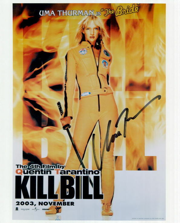 Uma Thurman (Kill Bill) signed 8x10 Photo Poster painting in-person